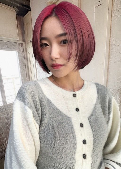 赤髪ボブがかわいい！韓国風で人気のヘアスタイルを紹介！