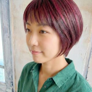 ピンクの白髪ぼかしハイライト実例14選！上品で可愛い髪色に染めよう