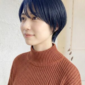 ブルーブラック×ショートの実例集14選！似合う人や色落ちまで徹底解説