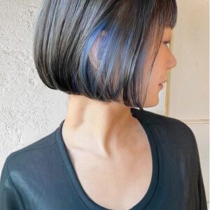 黒髪ボブのインナーカラー15選！人気色・髪型・年代別をまとめてチェック