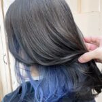 【髪の長さ別】ブルー×インナーカラーのヘアカタログ7選！色落ち後や長持ちのコツ