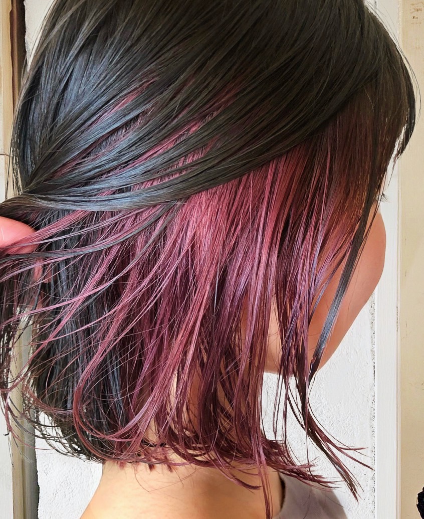 【髪の長さ別】ピンクアッシュ×インナーカラーのヘアカタログ7選！色落ち後も紹介