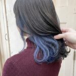 【髪の長さ別】ブルー×インナーカラーのヘアカタログ7選！色落ち後や長持ちのコツ