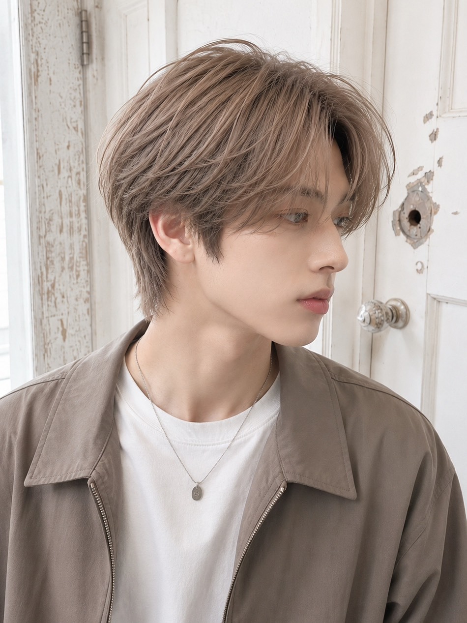 【明るさ別】メンズ×ブラウンベージュのヘアカタログ7選！ブリーチあり・なしの違いは？