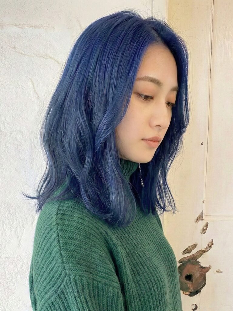 ダブルカラーで叶える青（ブルー）｜ブリーチなしや色落ちを美容師が解説